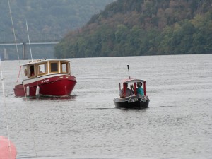 Large and small tug boats